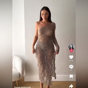 Brand new ZARA 2pc CoOrd RUFFLED SKIRT SET size S